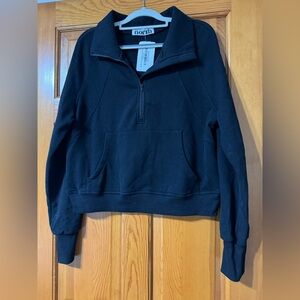 One Eleven North Black Quarter-Zip Sweatshirt Size Large